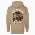 Hoodie « Slow Run Club » - Beige