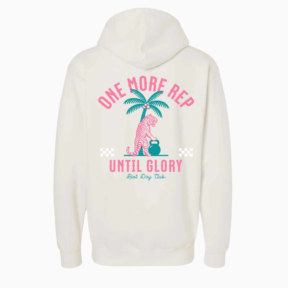 Hoodie « One More Rep » - Blanc cassé