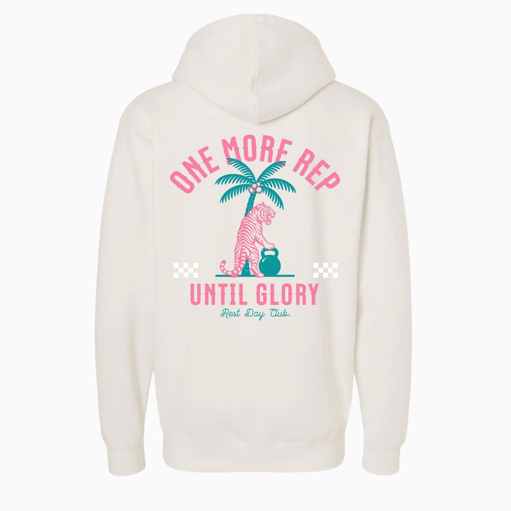 Hoodie UNISEXE « One More Rep » - Bone