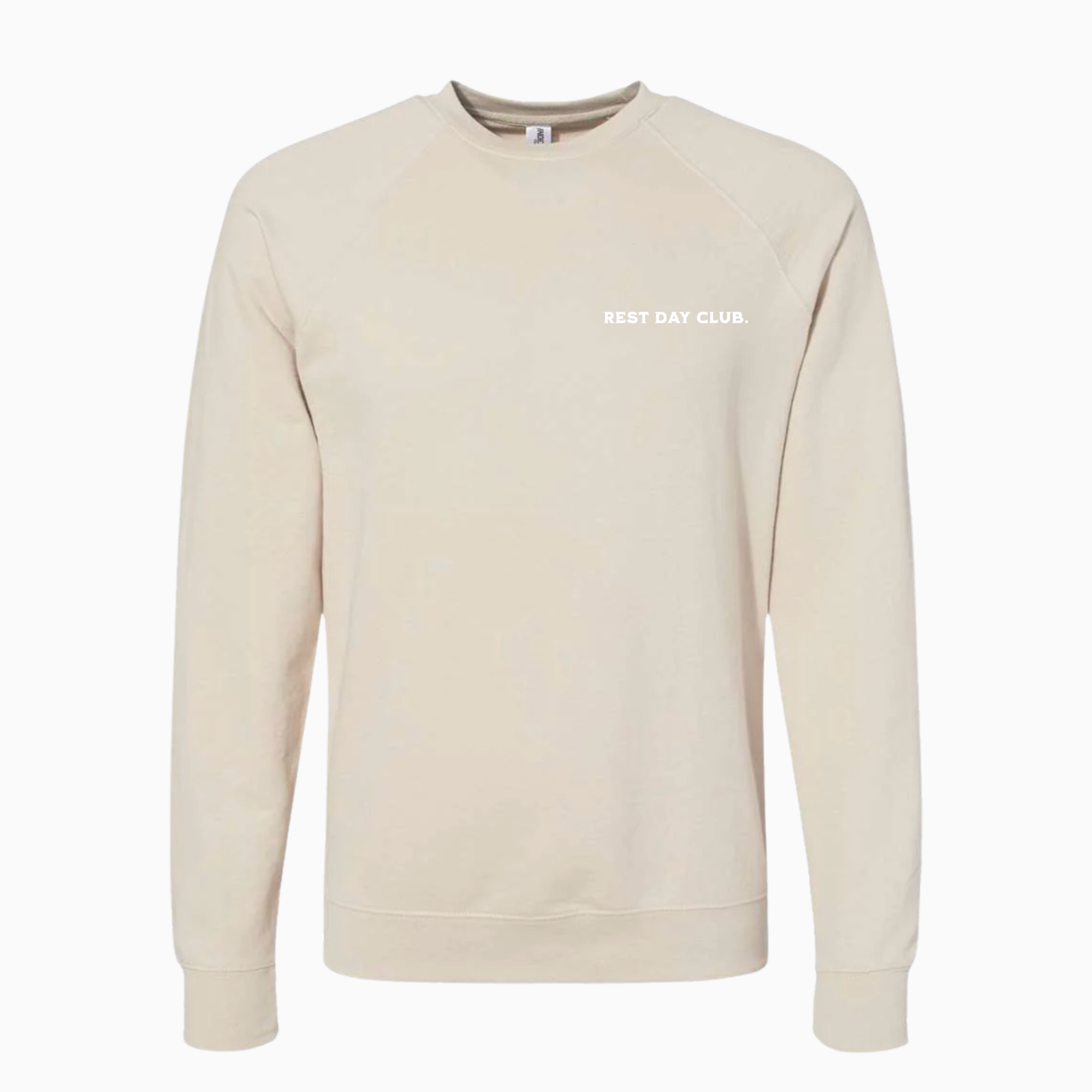 Crewneck UNISEXE « Slow Run Club » - Bone