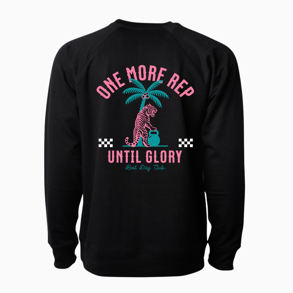 Crewneck UNISEXE « One More Rep » - Noir