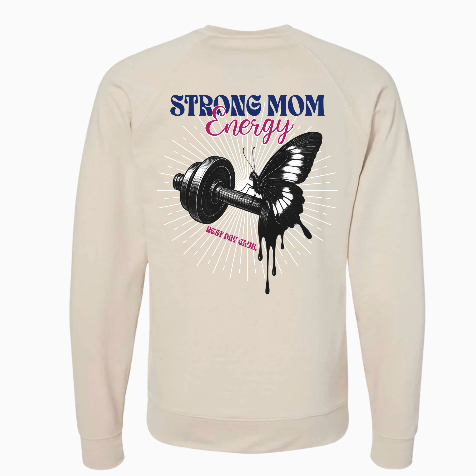 Crewneck « Strong Mom Energy » - Sable