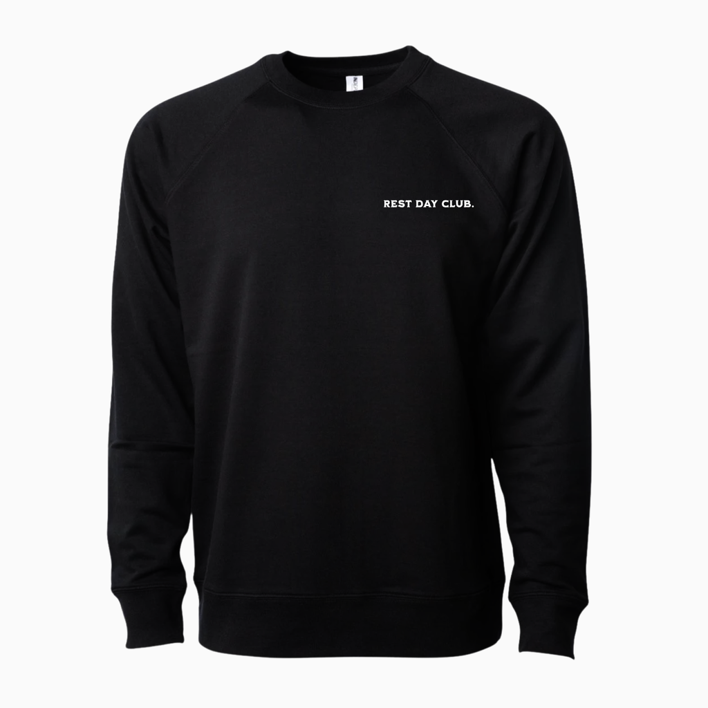 Crewneck UNISEXE « Slow Run Club » - Noir