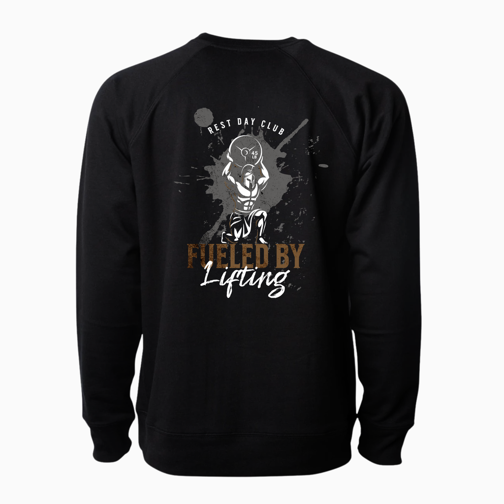 Crewneck « Fueled by Lifting » - Noir