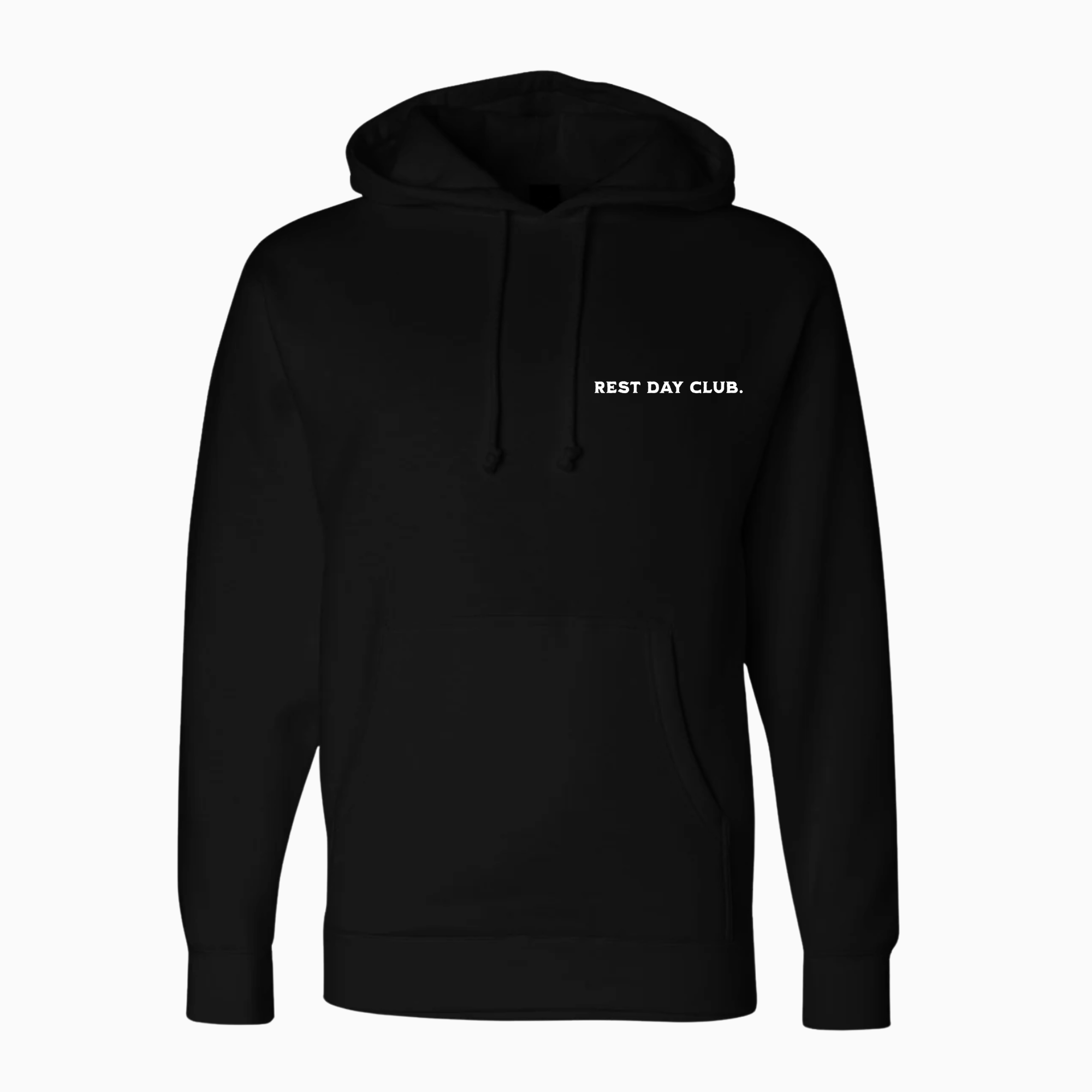 Hoodie UNISEXE « Slow Run Club » - Noir