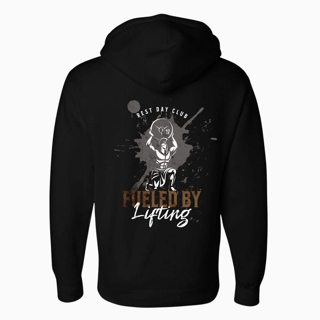 Hoodie « Fueled by Lifting » - Noir