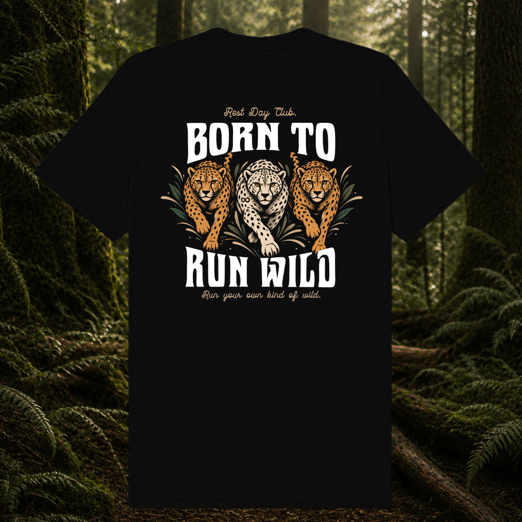 T-shirt exclusif « Born To Run Wild » - Noir