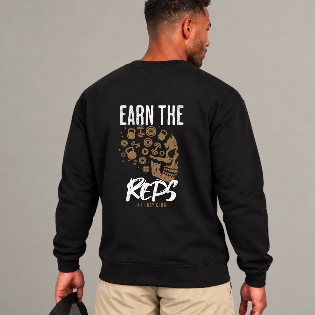 Crewneck « Earn the Reps » - Noir