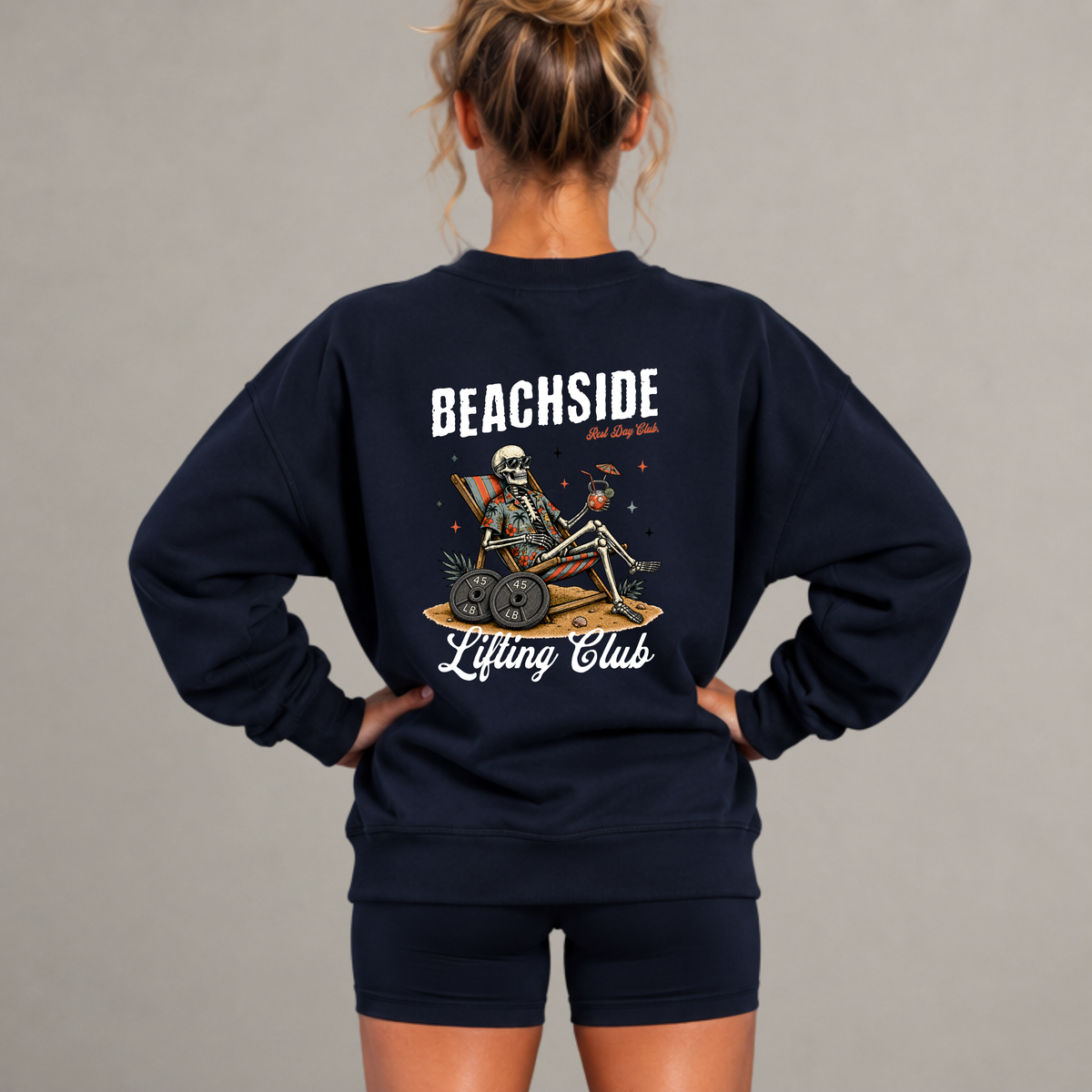 Crewneck « Beachside » - Bleu