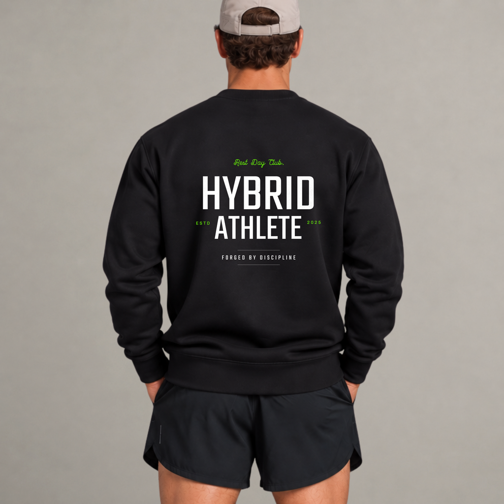 Crewneck « Hybrid Athlete » - Noir