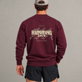 Crewneck « Running Crew » - Bourgogne