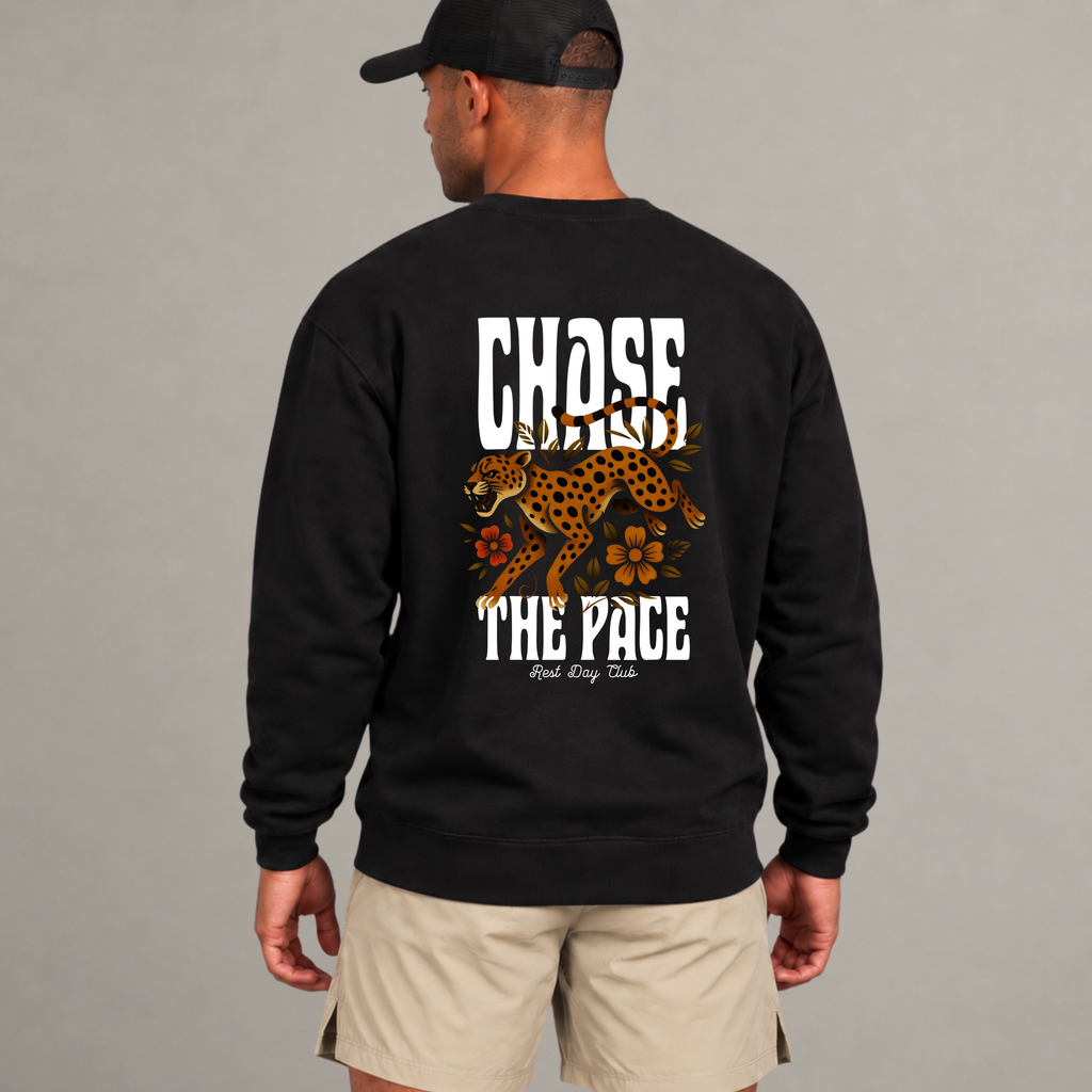 Crewneck « Chase the Pace » - Noir