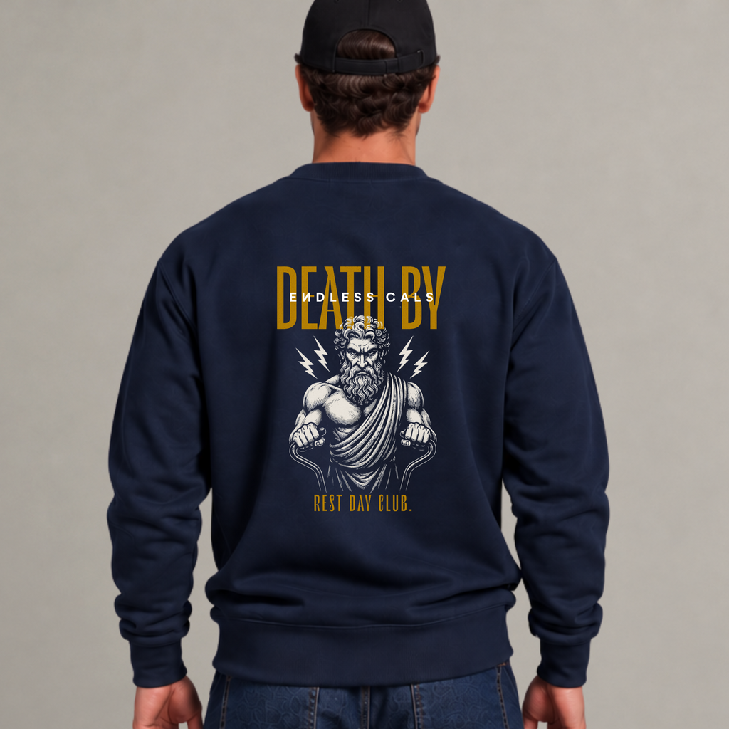 Crewneck « Death by » - Marine