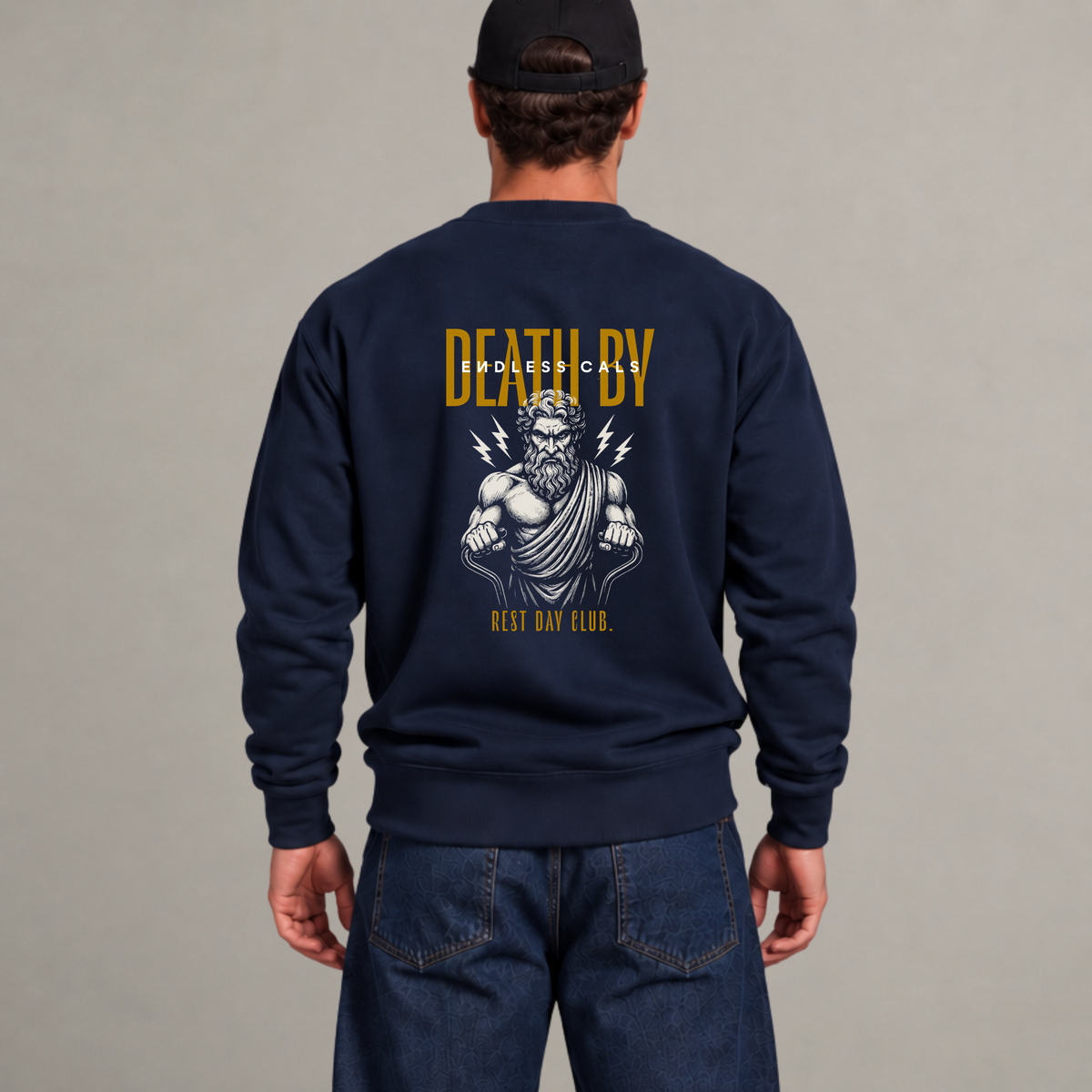 Crewneck « Death by » - Marine