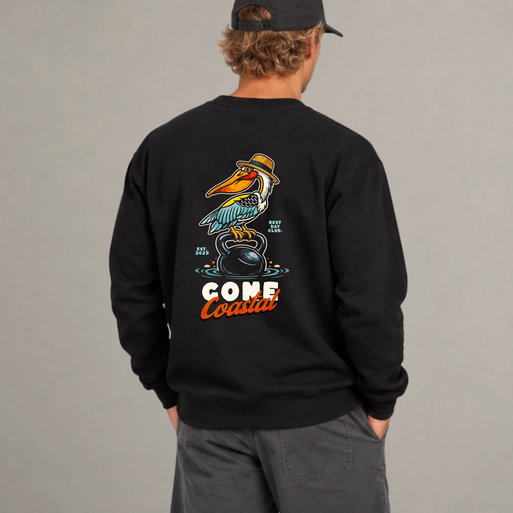 Crewneck « Gone Coastal » - Noir