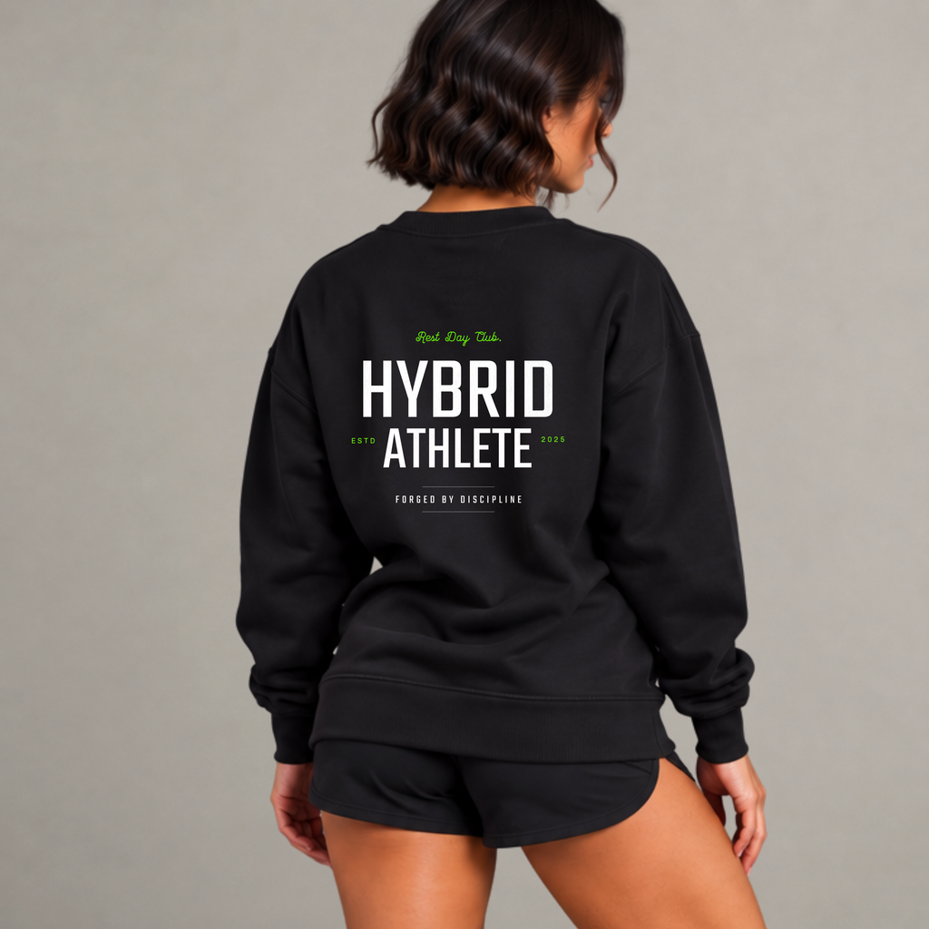 Crewneck « Hybrid Athlete » - Noir