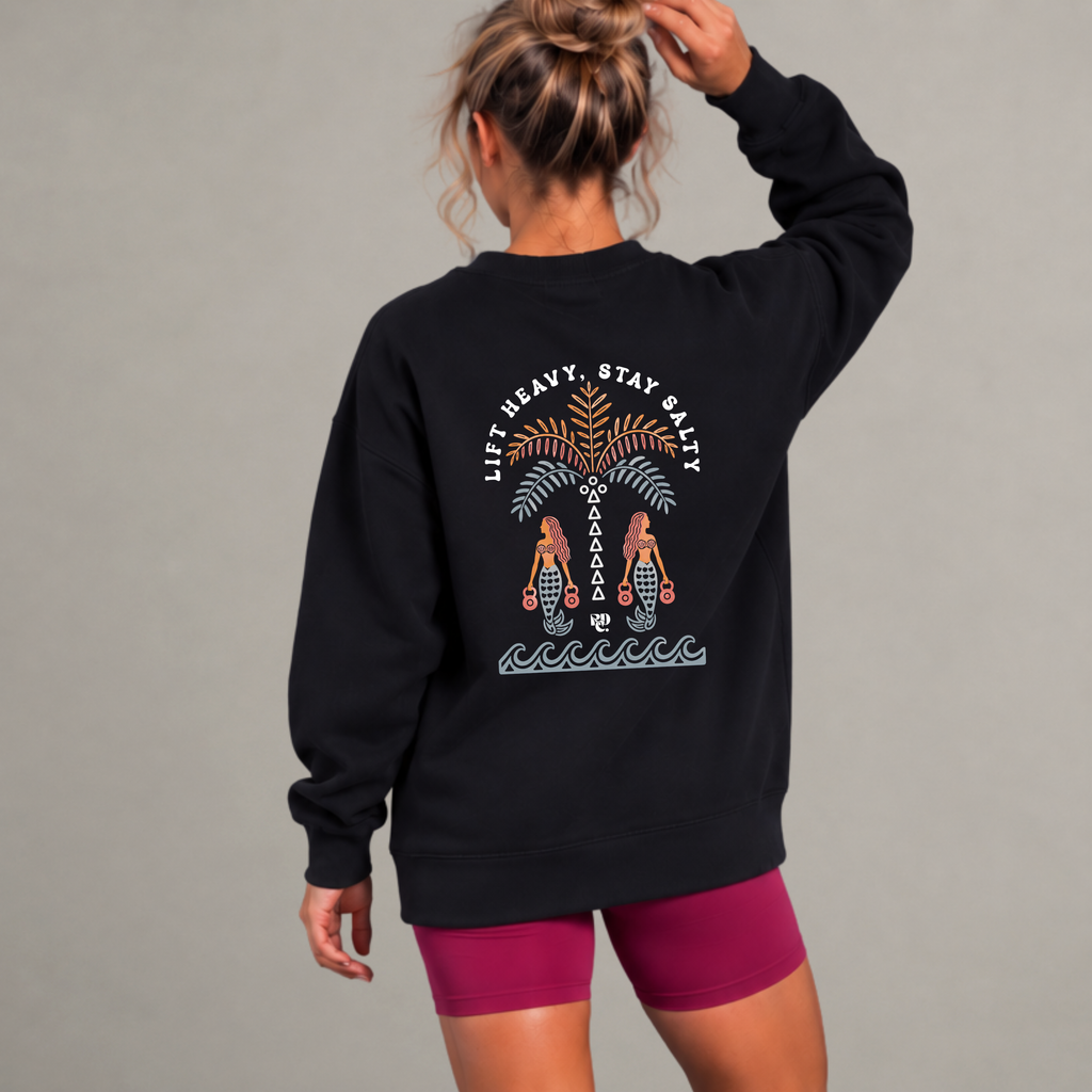 Crewneck « Stay Salty » - Noir