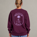 Crewneck « Tropical Rope Climbs » - Bourgogne