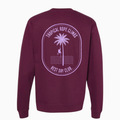 Crewneck CLASSIQUE « Tropical Rope Climbs » - Bourgogne