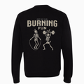 Crewneck LÉGER & CLASSIQUE « Burning Fun » - Noir