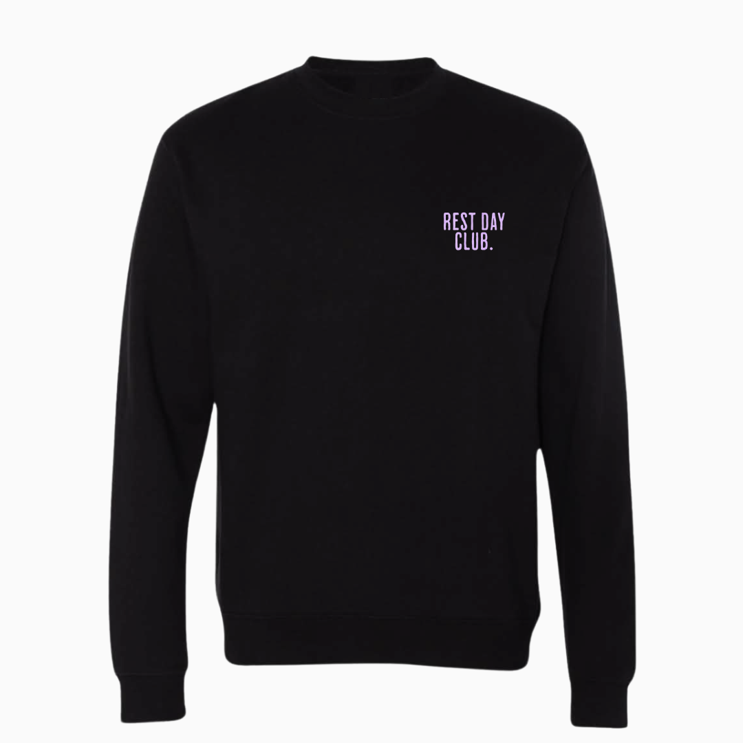 Crewneck LÉGER & CLASSIQUE « Tropical Rope Climbs » - Noir