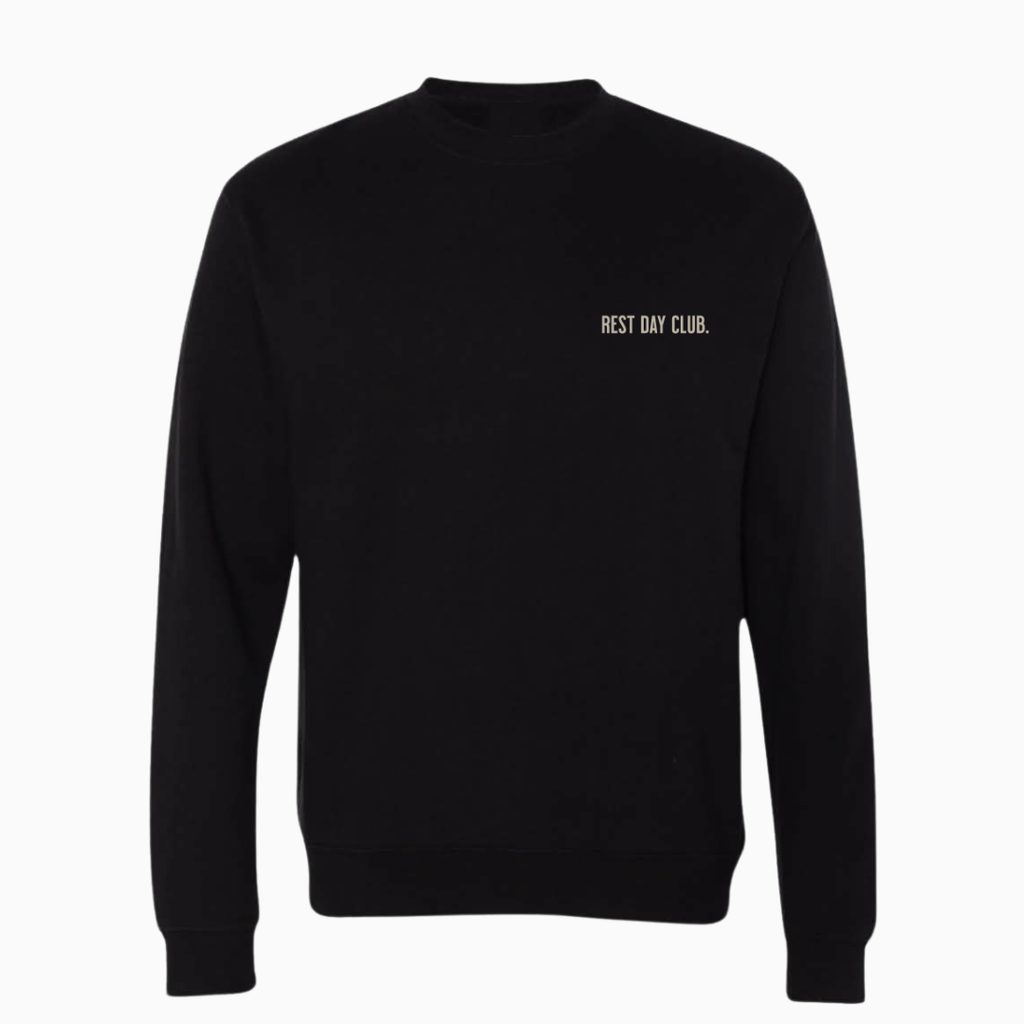 Crewneck LÉGER & CLASSIQUE « Burning Fun » - Noir