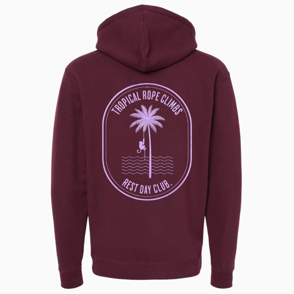 Hoodie « Tropical Rope Climbs » - Bourgogne
