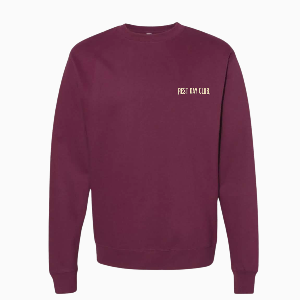 Crewneck « Running Crew » - Bourgogne