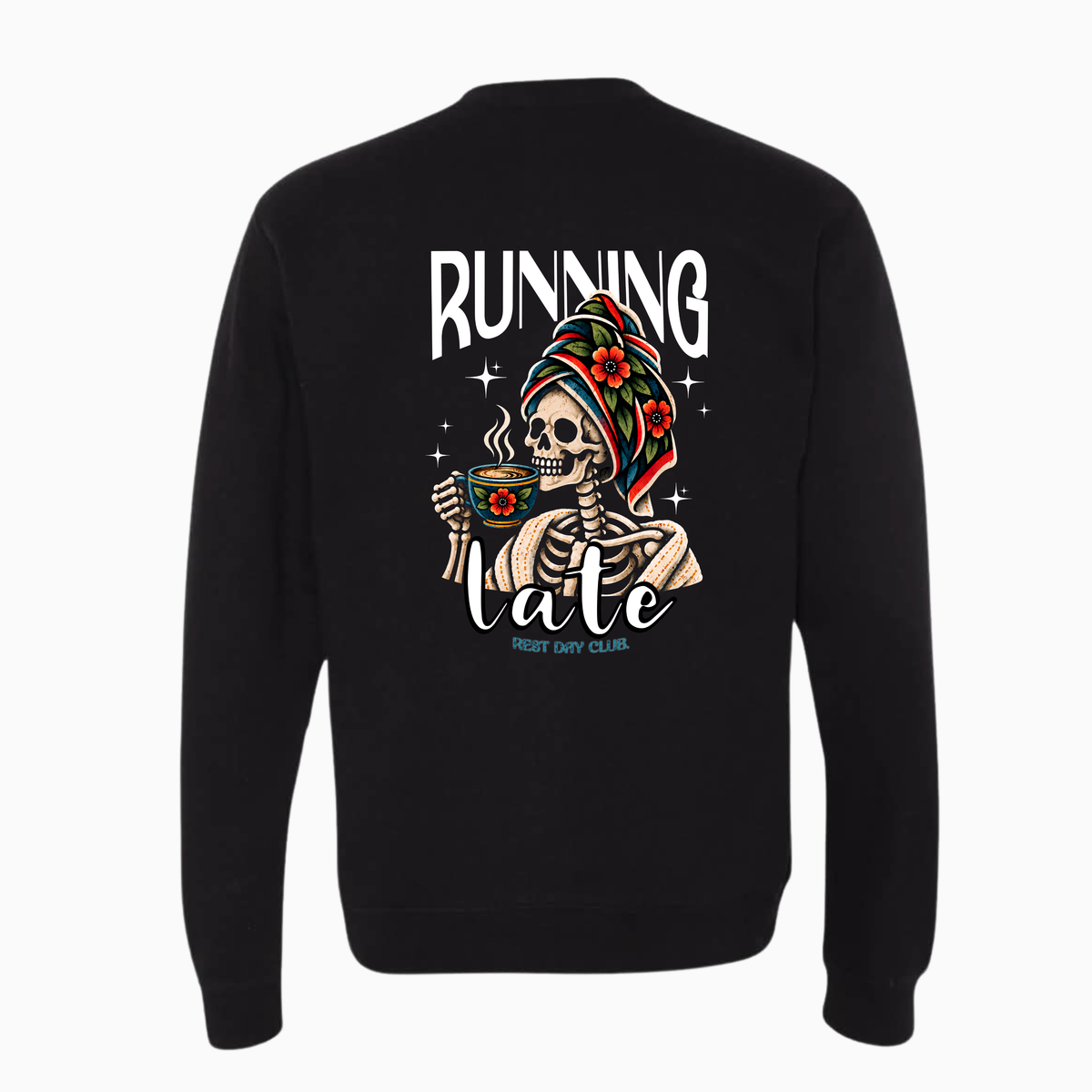 Crewneck « Running Late » - Noir