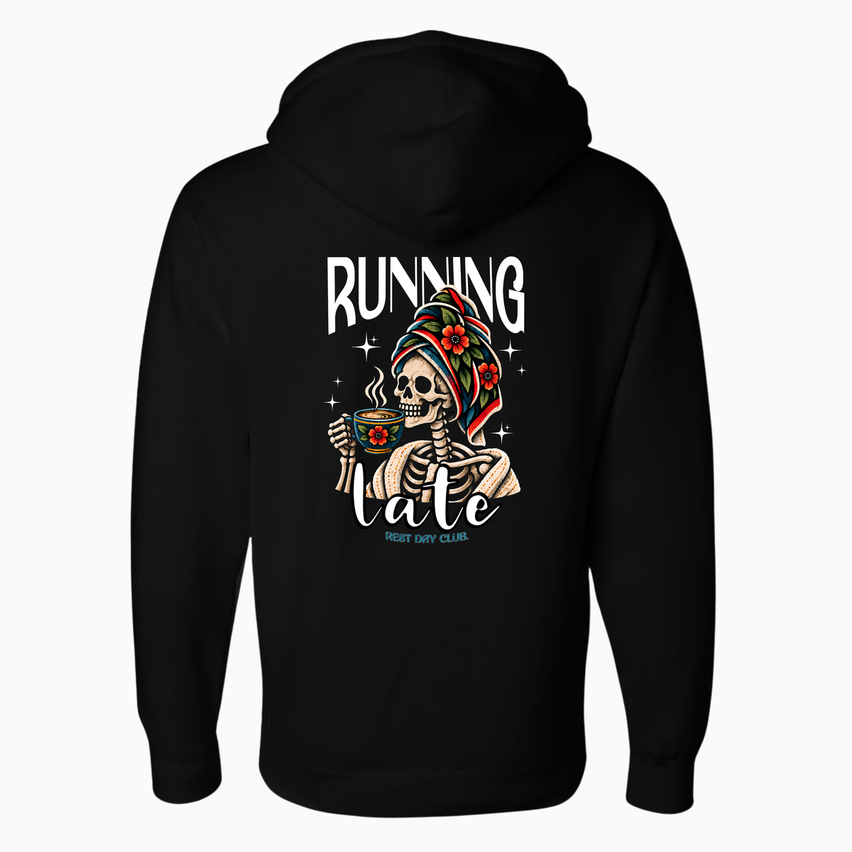 Hoodie « Running Late » - Noir