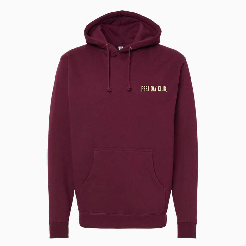 Hoodie « Running Crew » - Bourgogne