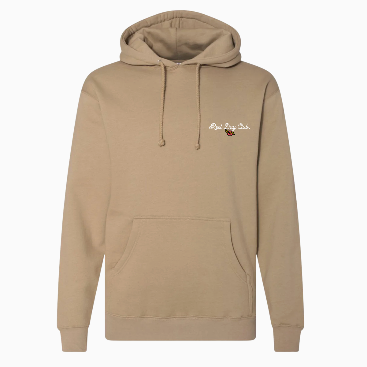 Hoodie « Caffeine & Weights » - Sable
