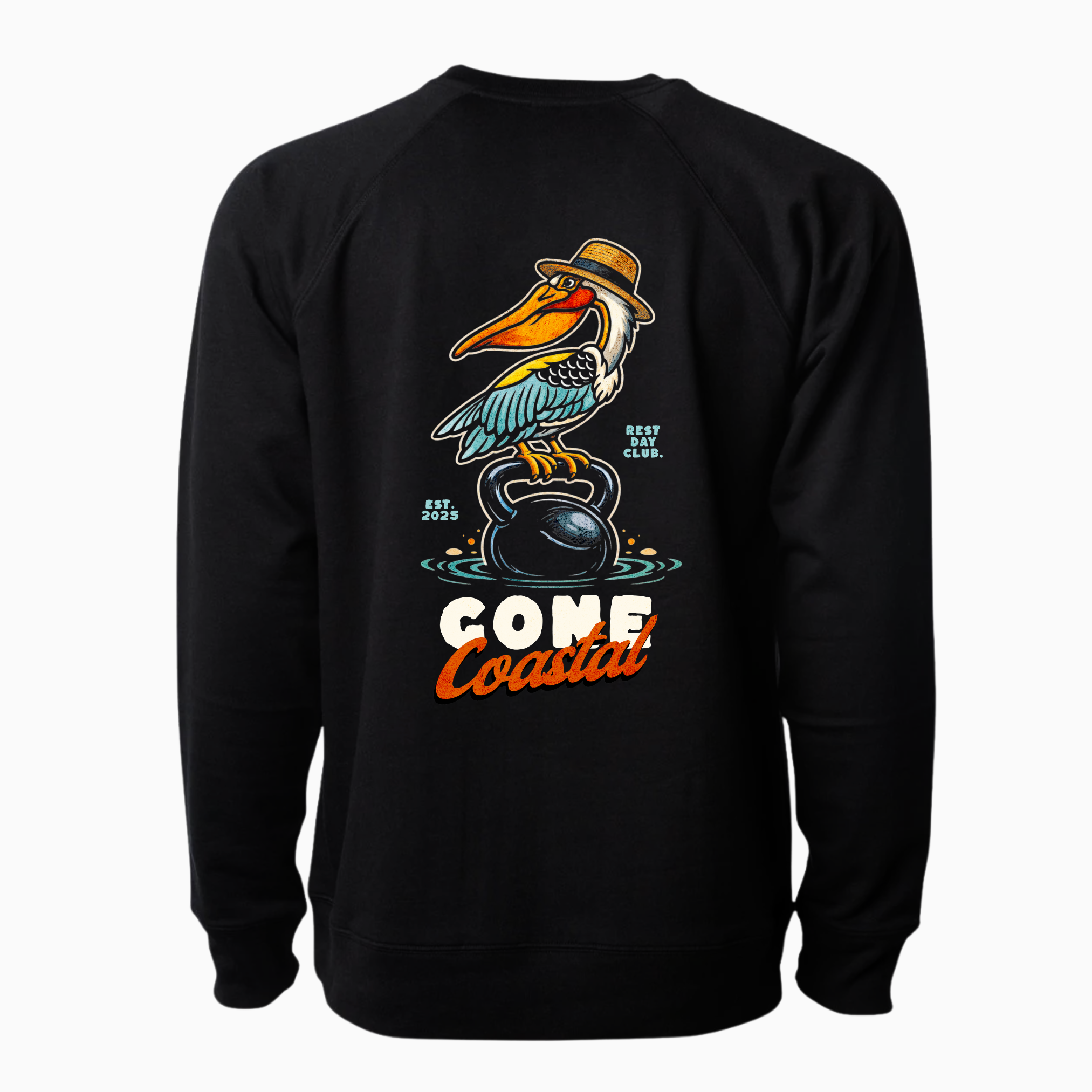 Crewneck LÉGER & CLASSIQUE « Gone Coastal » - Noir