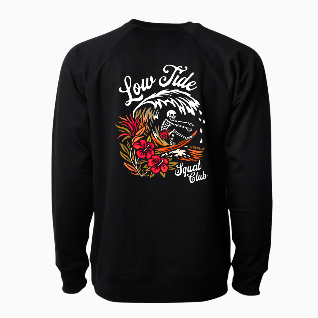 Crewneck LÉGER & CLASSIQUE « Low Tide » - Noir