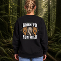 Crewneck exclusif « Born To Run Wild » - Noir