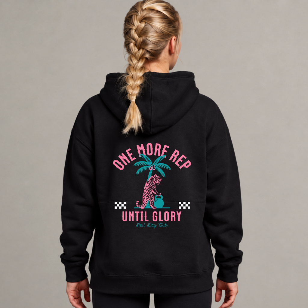 Hoodie « One More Rep » - Noir