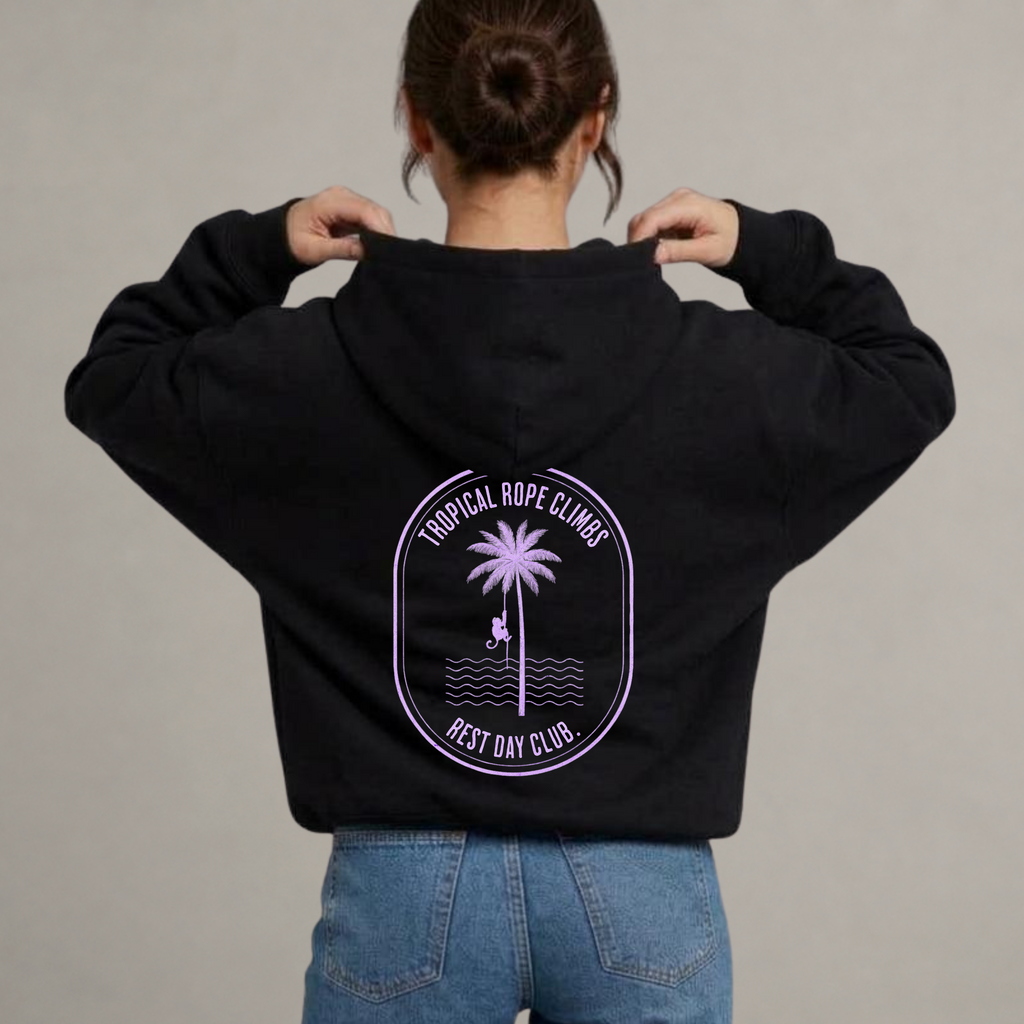 Hoodie « Tropical Rope Climbs » - Noir