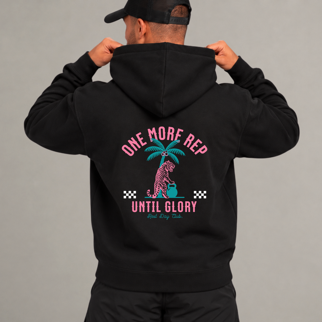 Hoodie « One More Rep » - Noir