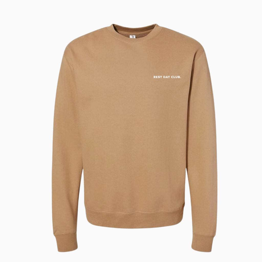 Crewneck « Slow Run Club » - Sable