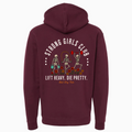 Hoodie « Strong Girls Club » - Marron