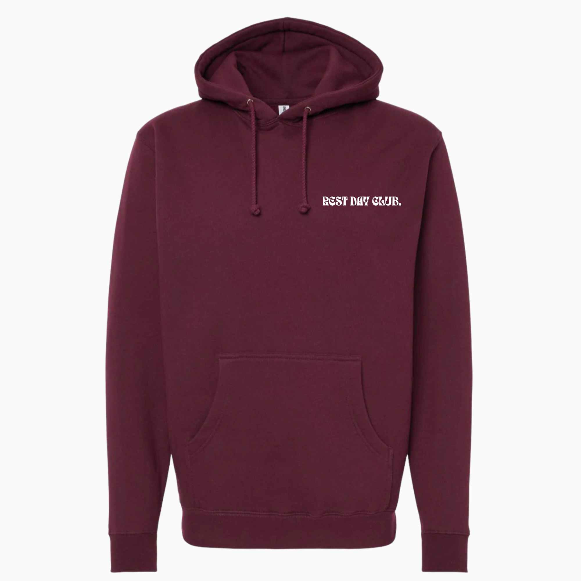Hoodie UNISEXE « Strong Enough for Rest Day » - Marron