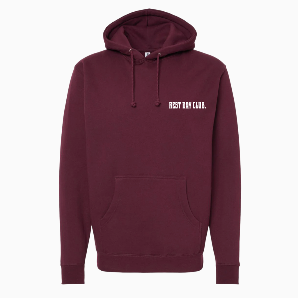 Hoodie UNISEXE « Chase the Pace » - Marron