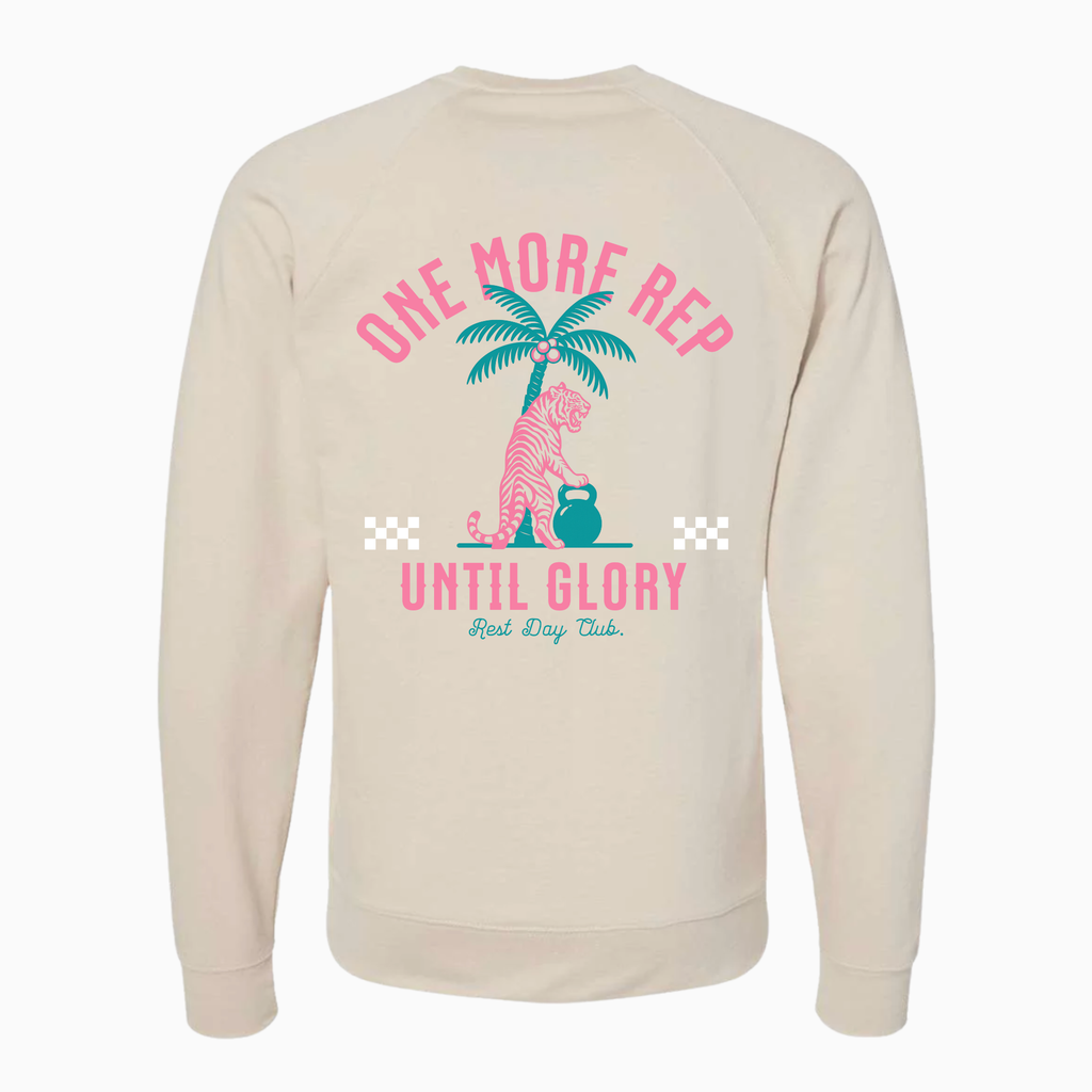 Crewneck UNISEXE « One More Rep » - Sable