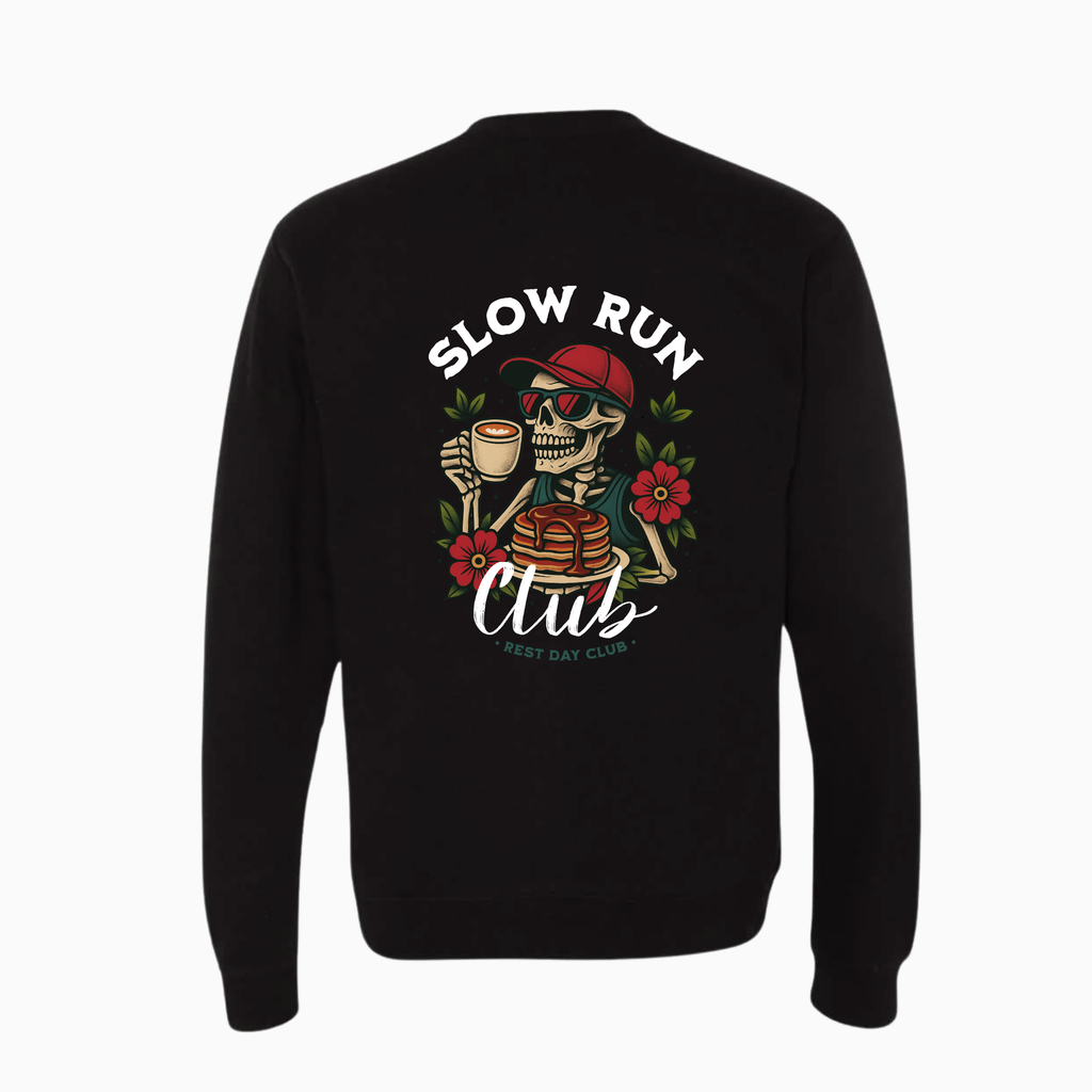 Crewneck « Slow Run Club » - Noir