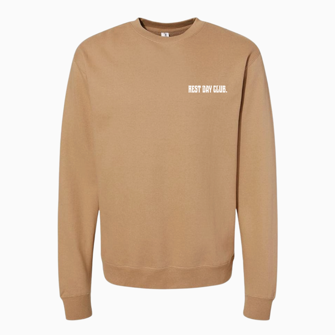 Crewneck CLASSIQUE « Chase the Pace » - Sable