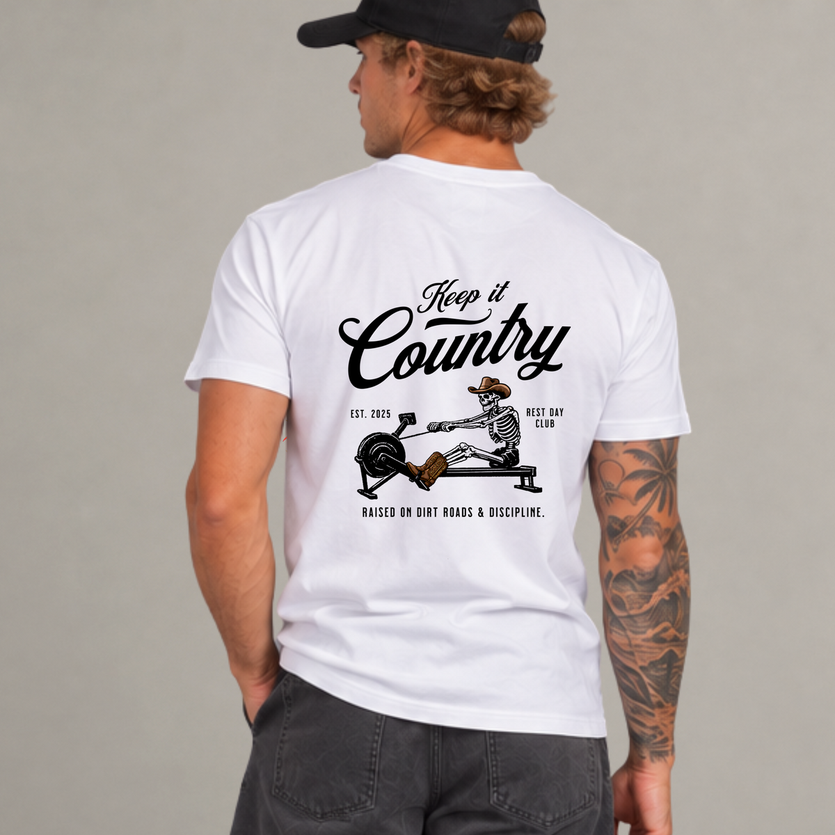 T-shirt « Keep It Country » - Blanc