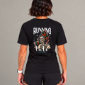T-shirt  « Running Late » - Noir