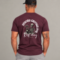 T-shirt « Strong Enough for Rest Day » - Marron