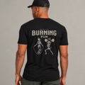 T-shirt « Burning Fun » - Noir
