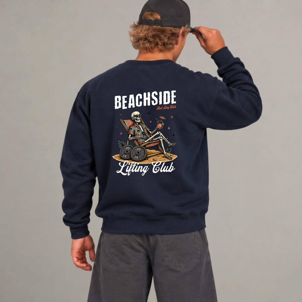 Crewneck « Beachside » - Bleu